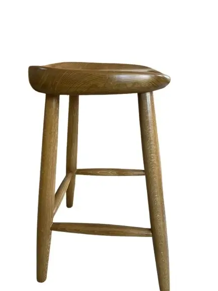 Bar Seat - Full Wood Short Bar Stool